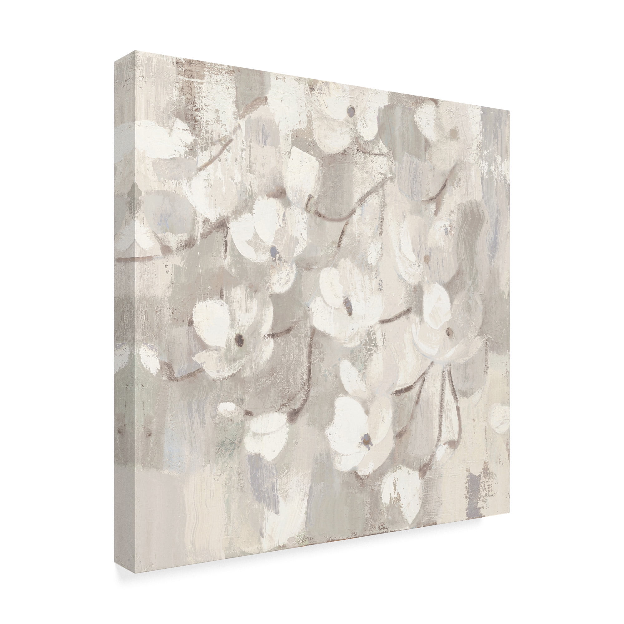 Trademark Fine Art 'Magnolias in Spring I Neutral' Canvas Art by Albena Hristova