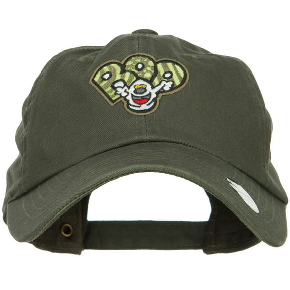 Boo Ghost Patched Unstructured Cap - Olive OSFM