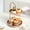 Rose Gold, variant on YHAICO Tray Table Trail Mix Veggie Trays European Style Dried Fruit Tray Modern Decorative Ornaments Double-layer Home Living Room Coffee Table Fruit Tray Snack Tray Cosmetics Storage