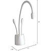 thumbnail image 2 of InSinkErator Indulge F-HC1100 Contemporary Instant Hot and Cold Faucet in White - 44252A, 2 of 5