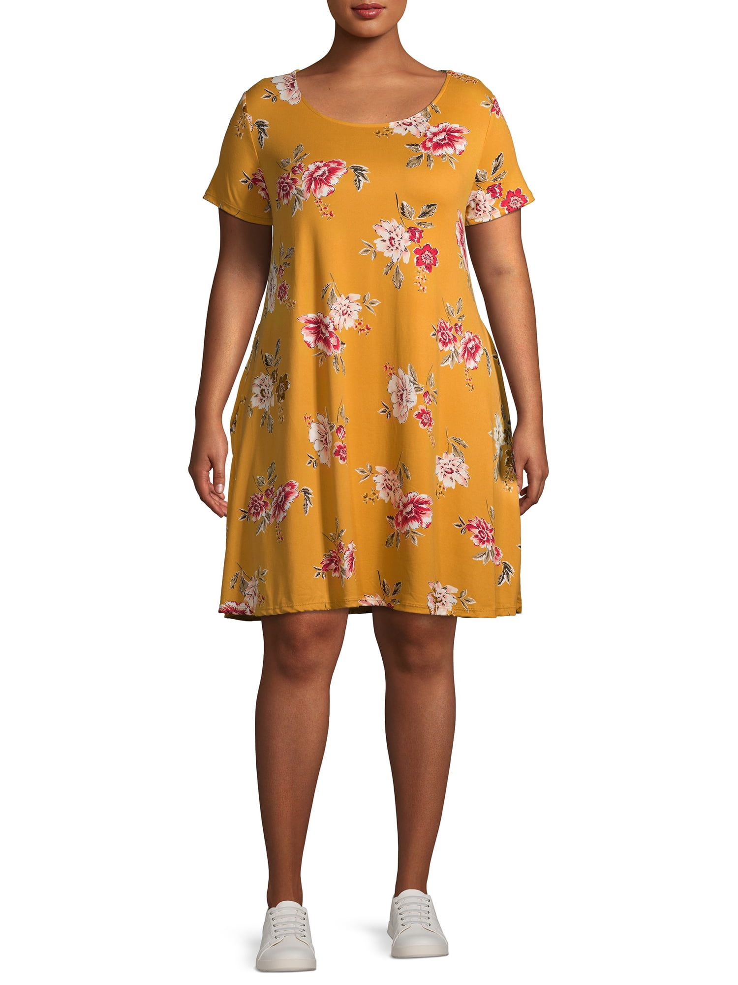 walmart t shirt dress plus size