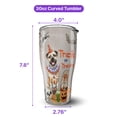 thumbnail image 5 of Trick or Treat Bullmastiff Funny Mummy Cosplay Pumpkin Candy Basket 30oz Stainless Steel Tumbler Insulated Cup with Lid Dog Lover - 12016, 5 of 5
