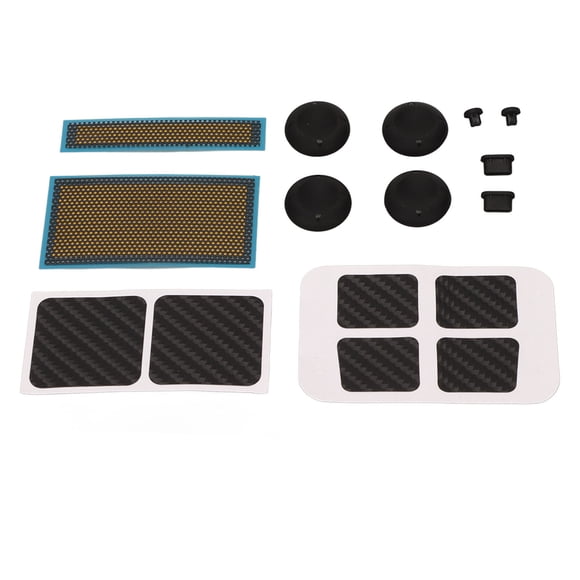 Game Console Protection Kit, Handheld Console Protection Set Touchpad Stickers Type C Dust Plugs Button Sticker with Storage Box for Deck