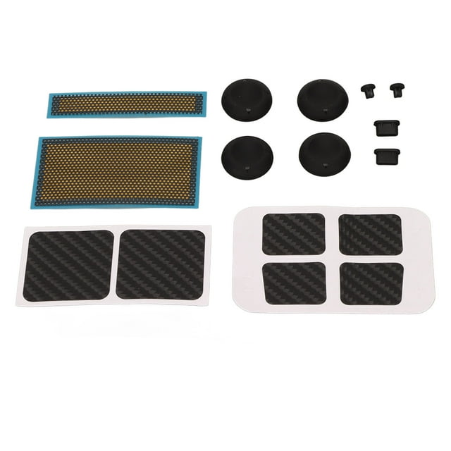 Game Console Protection Kit, Handheld Console Protection Set Touchpad Stickers Type C Dust Plugs Button Sticker with Storage Box for Deck