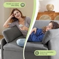 thumbnail image 4 of Noble House Oversized Single Sofa with Pillows, Extra Wide and Deep Seat Accent Chair, 4 of 8