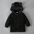 thumbnail image 5 of WIBACKER 1-6T Baby Boys Fleece Jacket Kid Girls Zip Up Hoodies Fall Winter Bear Ear Coats Toddler Outerwear, 5 of 9