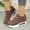 Brown, variant on Womens Platform Loafers Sneakers High Heels Casual Shoes (Brown 40)