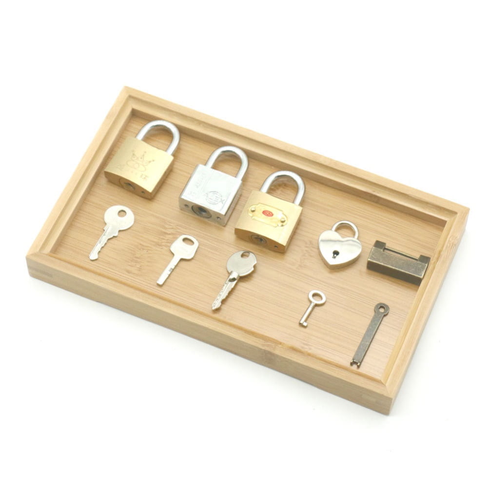 Yesbay 5Pcs Kids Locks Keys Puzzle Unlocking Game Teach Aid Montessori