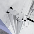 thumbnail image 3 of JimsMaison 30 to 31-3/8 in. W x 72 in. H Semi-Frameless Pivot Shower Door With Clear Glass,Chrome, 3 of 8