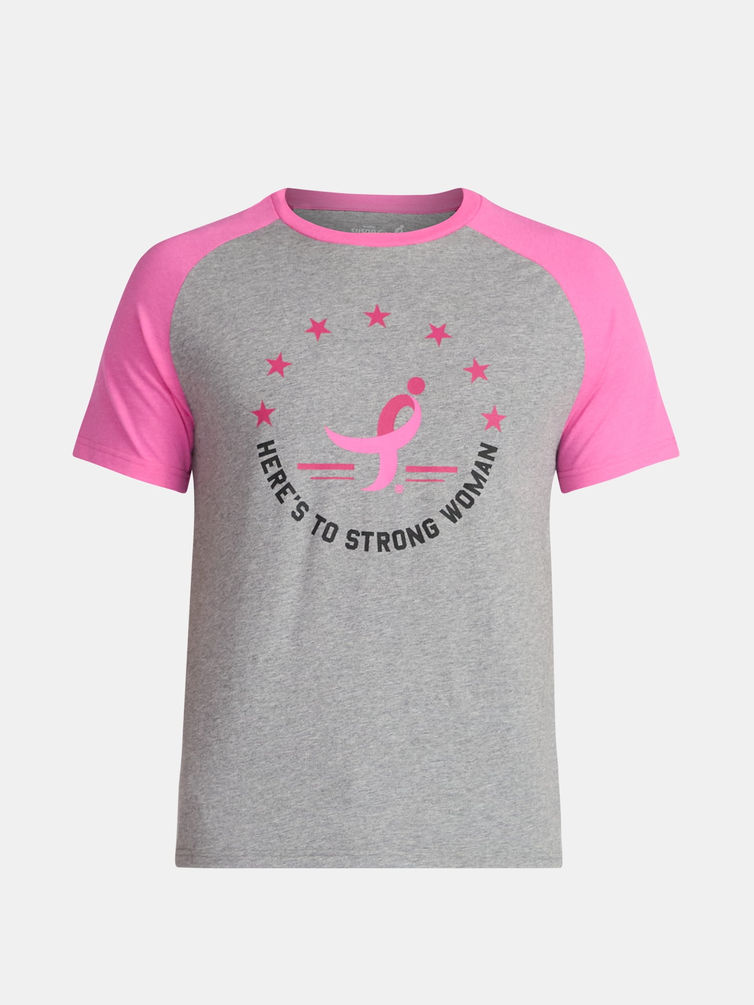 Susan G Komen Men's Breast Cancer Awareness Stars Strong Graphic Tee with Short Sleeves, Sizes S-3XL