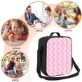 thumbnail image 5 of Pofeuu Breast Cancer Awareness5 Print Lunch Bag Women Insulated Lunch Box Reusable Leakproof Large Spacious Cooler Tote for Women Men, 5 of 7