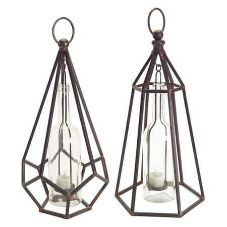 UPC 746427627542 product image for Melrose International Hanging Geometric Tea Light Holders - Set of 2 | upcitemdb.com