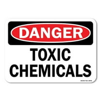OSHA Danger Aluminum Sign - Toxic Chemicals |  Aluminum Sign | Protect Your Business, Work Site, Warehouse & Shop Area |  Made in the USA