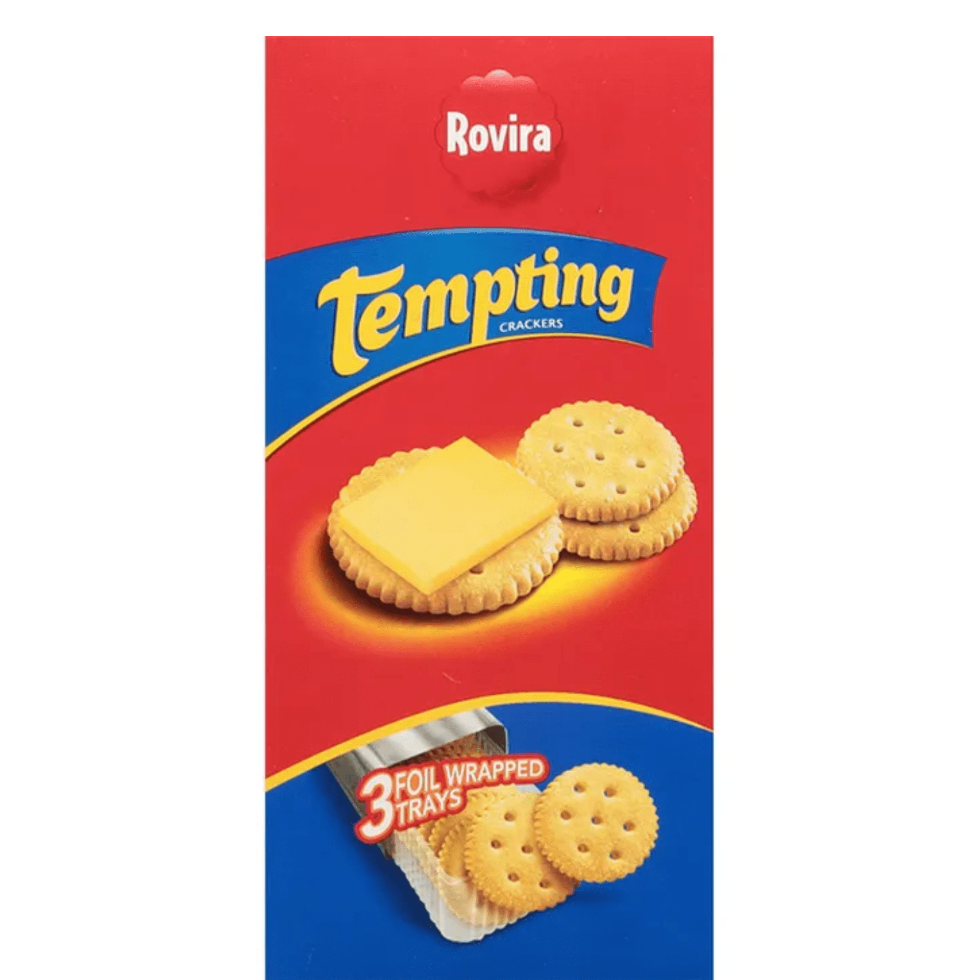 Rovira Tempting Snack Crackers with Three Individual Trays, 7.5oz Box