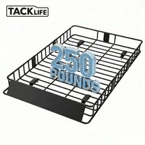 TACKLIFE Roof Rack Cargo Basket,64"×39"×6"Extension Universal Roof Basket,Capacity 250lb,Luggage Rack for SUV/Car,Black