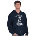 thumbnail image 5 of Birthplace Of The King Mississippi Zip Up Hoodie Men's Women's Brisco Brands M, 5 of 5