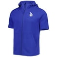 thumbnail image 2 of Men's Levelwear Royal Los Angeles Dodgers Recruit Full-Zip Short Sleeve Hoodie, 2 of 3