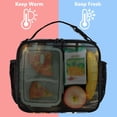 thumbnail image 2 of Wobogo Fluffy Black Cat Lunch Bag Insulated Portable Cooler Tote Bag for for Adults Kids Work Office School Picnic Beach, 2 of 7