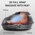 thumbnail image 6 of Foot Massager Gifts for Father's Day with Heat and Compression, Shiatsu Feet Massager, Fits Up to Men Size 13.5, Black, 6 of 9