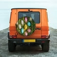 thumbnail image 6 of Sikiie colorful Easter eggs Print PVC Leather Spare Tire Wheel Cover Spare Tire Cover, for Car Truck SUV Camper Trailer Universal Fit-17 inch, 6 of 6