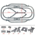 thumbnail image 3 of City Trains Flexible Tracks Forked Straight Curved Rails Switch Building Block Bricks High-Tech Creative Toys for kids gifts, 3 of 7