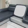 thumbnail image 2 of HCTSHG PU Leather Look Couch Cushion Covers Sofa Seat Slipcovers Sets Couches Furniture Protector for Sectional Armchair Pets Stretch Spandex Fabric, Machine Washable ﻿, 2 of 6