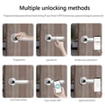 thumbnail image 4 of Cerradura de perillas de puerta compatible con Bluetooth con contraseña de huella digital biométrica (con Tuya) Likrtyny Para estrenar, 4 of 9