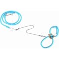 thumbnail image 2 of HUGFEGWE Harnais Ajustable pour Hamster de Compagnie Laisse d'Entraînement pour Petit Rat Souris avec Clochette Détectrice (Bleu) CJB91-121473, 2 of 9