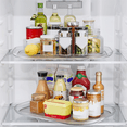 thumbnail image 5 of 2Pack Lazy Turntable Organizer for Refrigerator, Rotating Rectangular Lazy for Cabinet, Pantry, Kitchen,S, 5 of 8