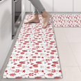 thumbnail image 2 of Kitchen Rugs Sets Of 2,Red Christmas House and Tree Pattern Anti Fatigue Kitchen Mat Rugs Non Slip Washable,Decorative Kitchen Floor Mats for Kitchen,Sink,Laundry,17"X47", 2 of 5