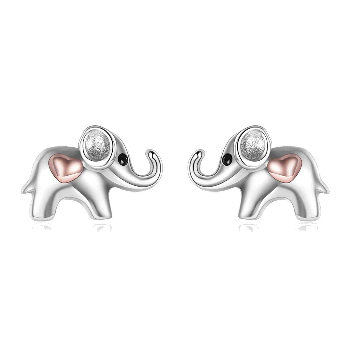 925 Sterling Silver Baby Elephant Kids Girls Women Stud Earrings Jewellery Gift 