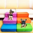 thumbnail image 1 of 2-Step Mesh Folding Pet Dog Ramp Stairs Puppy Cat Animal Mat Bed House Cushion, 1 of 8
