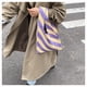 thumbnail image 4 of Bolsos grandes tejidos de verano para chicas a la moda, bolsos de mensajero de hombro para mujer morado amarillo Colcomx Totes de hombro de las mujeres, 4 of 8