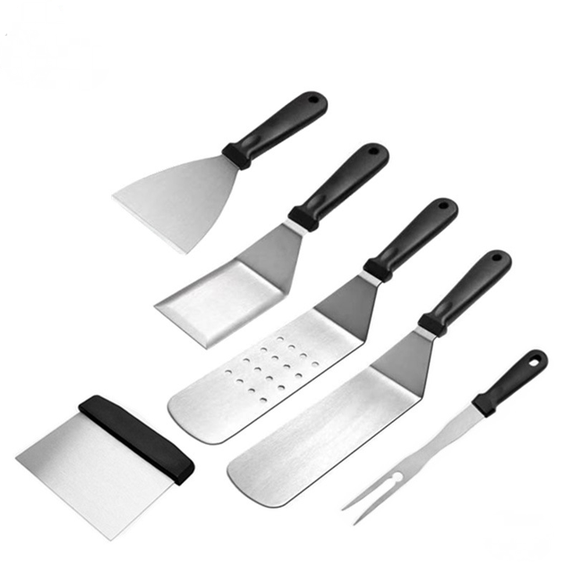 Outils de Barbecue Extérieur Ensemble de 15 Pcs, Spatule de Cuisson en Acier Inoxydable, Adaptée pour Extérieur, Camping, Jardin-Youyoupin