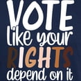 thumbnail image 3 of CafePress - VOTE Like Your Rights Depend On It T Shirt - Men's Classic Graphic Cotton T-Shirt, 3 of 4