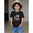 thumbnail image 2 of [Casual ] Youngsters' Italian Flag Graphic T-Shirt - Casual Short Sleeve, Round Neck, Polyester Blend, Summer Wear for Boys and Girls, Everyday Youngsters Tee | Playful Graphic Tee | Stretchable, 2 of 8