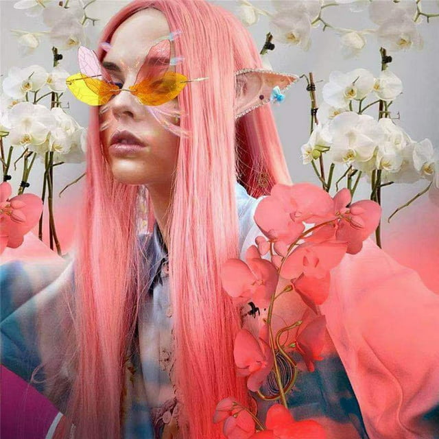 Jusqu'à 10$ Lunettes Multicolores 1 Pce Personnalisées Rétro Steampunk Sans Monture Dégradé Lunettes de Soleil Transparentes