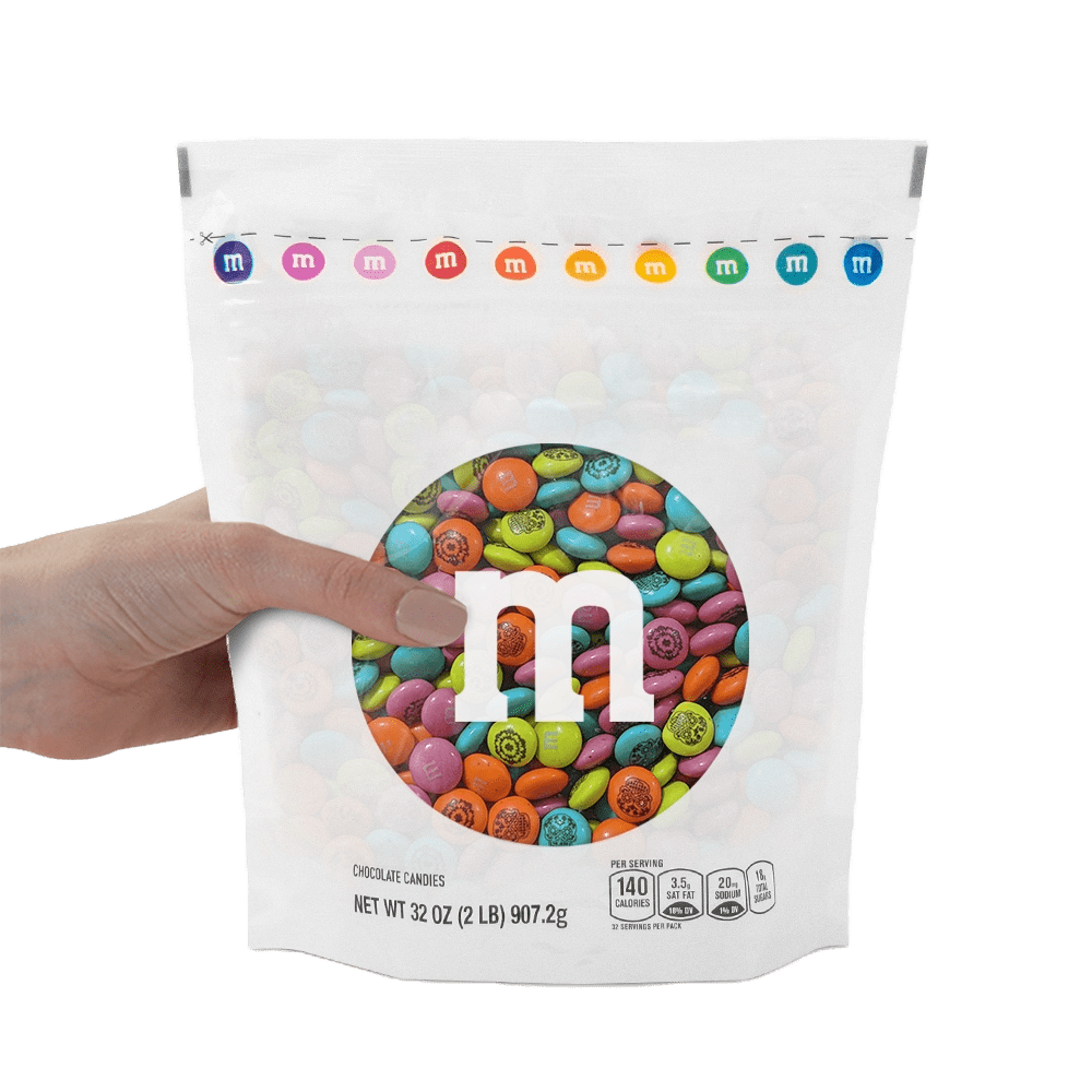 M&M'S Day of the Dead Milk Chocolate Candy, 2lb Resealable Bulk Bag