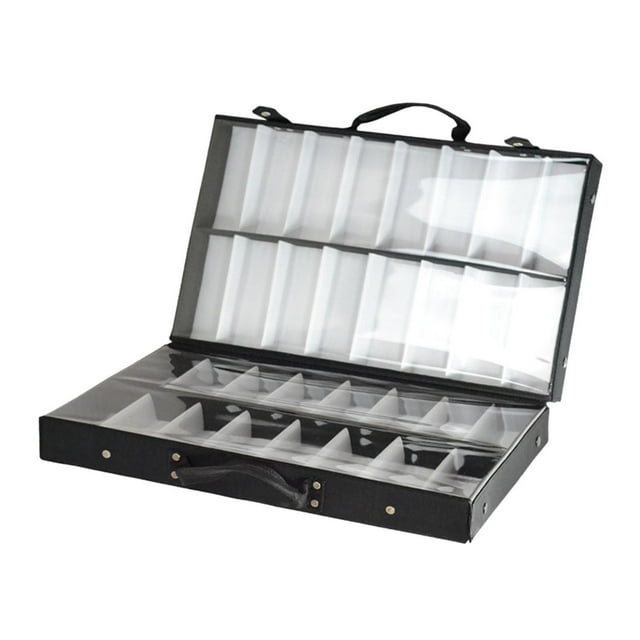 Vitrina para gafas, vitrina para gafas, vitrina apilable para gafas, organizador universal de gafas con 32 compartimentos para negocios, hogar, escrit
