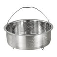 thumbnail image 3 of Ximing Metal Steamer Basket, Steamer Insert, Food Drain Basket, Multifunctional Round Rice Cooker Steaming Basket, Steaming Rack 20cm, 3 of 10
