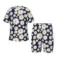 thumbnail image 1 of Balery Daisy Floral Conjunto de Pijama Infantil de Manga Corta con Estampado – Ropa de Dormir de Algodón Suave-XX-Large, 1 of 6