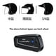 thumbnail image 5 of Auriculares para casco de motocicleta con Bluetooth 5.3, cancelación de ruido inteligente y protección IP6 de larga duración., 5 of 7