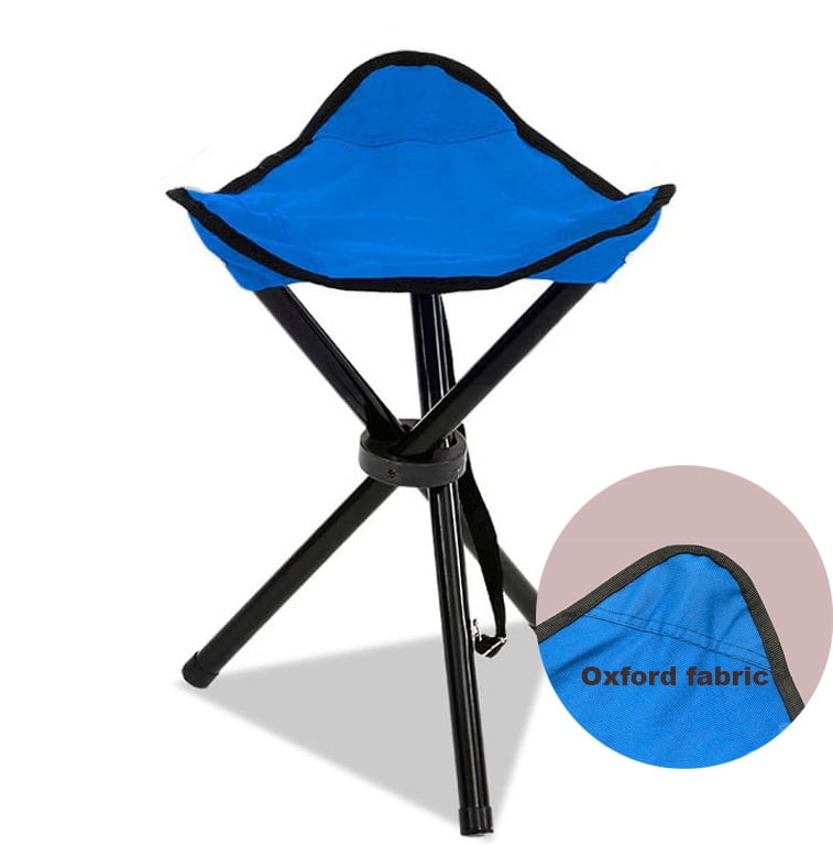 Foldable Fishing Tripod Chair Garden Foot Rest Camping Chair Camping Stool 