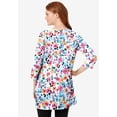 thumbnail image 2 of Woman Within Plus Size Perfect Printed Three-Quarter-Sleeve Scoopneck Tunic, 2 of 6