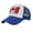 Blue, variant on Unisex National Baseball Cap For Outdoor Sports Sun And Group Activities Ventilated Mesh Visor Sky Blue One Size