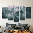 thumbnail image 5 of Mountain Landscape Wall Decor, Forest Landscape Printed, View Canvas Art, Misty Mountain Printed, Misty Forest Printed, Forest Printed Canvas, Canvas Wall Decor - Natural Framed, 5 of 9