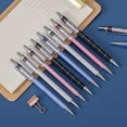 thumbnail image 3 of Student Mechanical Pencil 0.5/0.7mm Lead Anti-Break Buffer Design Easy Refill Clip Writing Pen Metal Body Primary School Student Mechanical Pencil, 3 of 8