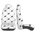 thumbnail image 4 of Fotbe Black Rabbit Pattern Automotive Seat Covers for Cars Trucks and SUVs – Car Seat Covers for Front Seats,Protective Seat Covers,Vehicle Seat Covers, Set of 2, 4 of 9