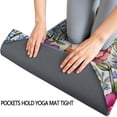 thumbnail image 3 of Pioneer Flower Floral Print Pattern Hot Yoga Mat Towel Non Slip for Hot Yoga - Quick-Drying Yoga Mat Cover with 4 Corner Pockets with Travel Bag - Hot Yoga Towel Non Slip 74"x26", 3 of 6