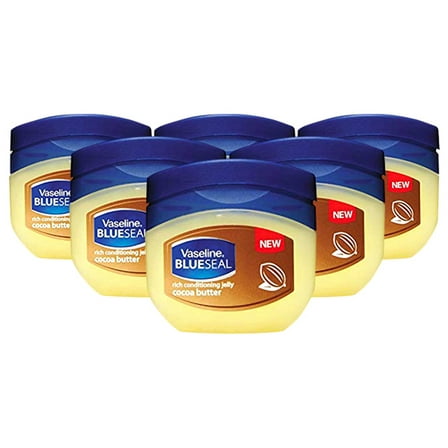 6 Pack Vaseline Rich Conditioning Petroleum Jelly, Cocoa Butter, 100 ML